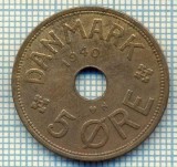 6521 Bis. MONEDA - DANEMARCA (DANMARK) - 5 ORE - ANUL 1940 -starea care se vede, Europa