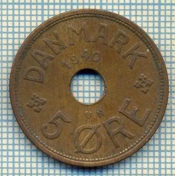 6522 MONEDA - DANEMARCA (DANMARK) - 5 ORE - ANUL 1940 -starea care se vede