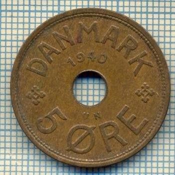 6545 MONEDA - DANEMARCA (DANMARK) - 5 ORE - ANUL 1940 -starea care se vede