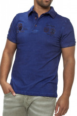 Tricou Polo Barbati Carisma Indigo 4011 foto