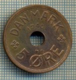6536 MONEDA - DANEMARCA (DANMARK) - 5 ORE - ANUL 1940 -starea care se vede