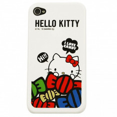 Husa plastic Apple iPhone 4 Hello Kitty SAN-57KTB Blister Originala foto