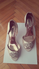 pantofi mireasa badgley mischka foto