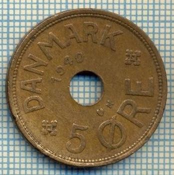 6518 MONEDA - DANEMARCA (DANMARK) - 5 ORE - ANUL 1940 -starea care se vede foto