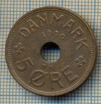 6537 MONEDA - DANEMARCA (DANMARK) - 5 ORE - ANUL 1940 -starea care se vede foto