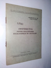 Instructia pentru functionarea regulatorului de circulatie 1955 foto