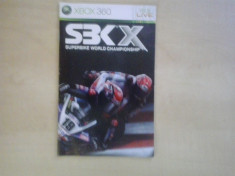 Manual - SBK X - XBOX 360 ( GameLand ) foto