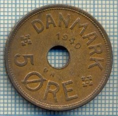 6529 MONEDA - DANEMARCA (DANMARK) - 5 ORE - ANUL 1940 -starea care se vede
