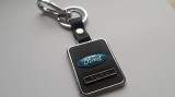 Breloc auto pentru Ford metal detaliu piele eco neagra + ambalaj cadou