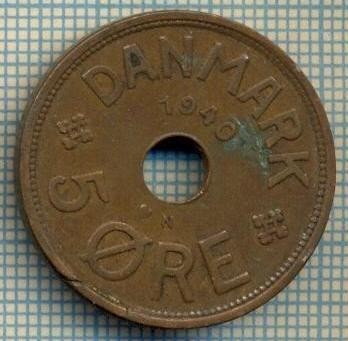 6524 MONEDA - DANEMARCA (DANMARK) - 5 ORE - ANUL 1940 -starea care se vede