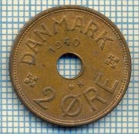 6510 MONEDA - DANEMARCA (DANMARK) - 2 ORE - ANUL 1940 -starea care se vede foto