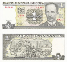 CUBA 1 peso 2010 UNC!!! foto