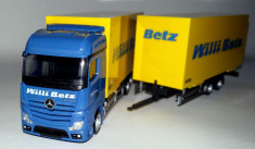 Herpa Mercedes ACTROS Gigaspace tandem SZ Willi Betz 1:87 foto