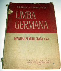 LIMBA GERMANA / Manual clasa a V a - B. Colbert / J. Kufleitner 1956 foto