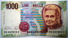 168 ITALIA MONTESSORI 1000 LIRE 1990 SR. 974 foto