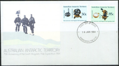 AUSTRALIA 1984 - ANIVERSARI. EXPEDITIA DE LA POLUL SUD - FDC (FDCS8) foto