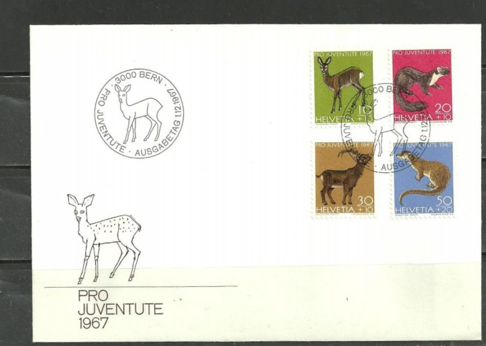 Elvetia 1967 &ndash; ANIMALE SALBATICE MICI, (9)