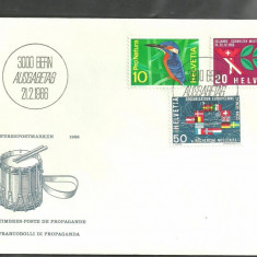 Elvetia 1966 – PASARI, ANIVERSARI EVENIMENTE, FDC (13)