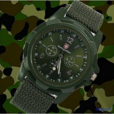 Ceas SWISS GEMIUS ARMY Militar/Military Barbati Sport Curea foarte rezistenta GG foto