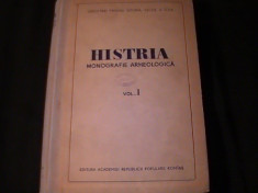 HISTRIA-MONOGRAFIE ARHEOLOGICA-VOL1-587 PG A 4-CONTINE SCHITE- CERCET. PRIV. foto