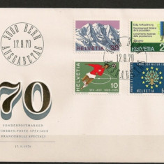 Elvetia 1970 – ANIVERSARI EVENIMENTE, FDC (15)