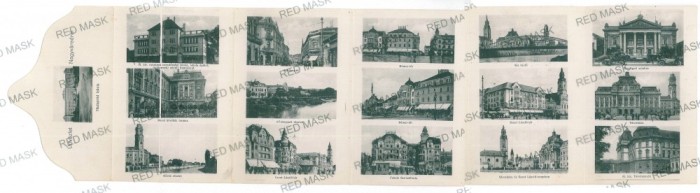 3052 - ORADEA, Multi vue - old postcard - used - 1916
