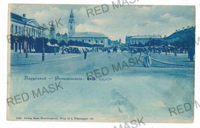 3051 - ORADEA, Market, Litho - old postcard - unused foto