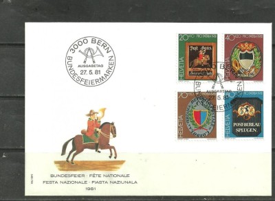 Elvetia 1981 &amp;ndash; SARBATORI NATIONALE, FDC (15) foto