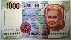 165 ITALIA MONTESSORI 1000 LIRE 1990 SR. 838 foto