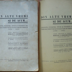 Ghermanescu , Din alte vremi si de acum , anecdote , povestiri , 1934 , semnata