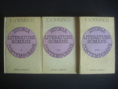 E. LOVINESCU - ISTORIA LITERATURII ROMANE CONTEMPORANE 3 volume foto