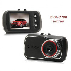 Camera Video Auto DVR C700 HD 720p cu unghi de 120 grade si inregistrare nocturna foto