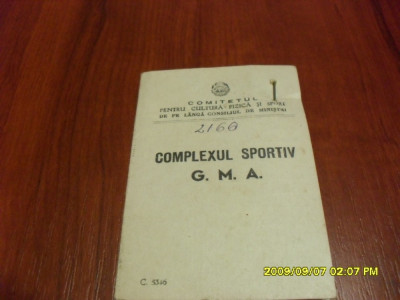 Brevet +insigna G.M.A gradul 1 1952 foto