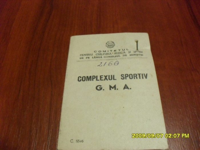 Brevet +insigna G.M.A gradul 1 1952