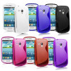 Husa Samsung Galaxy S3 Mini i8190, Folie Ecran si Stylus - Rosu si Transparent