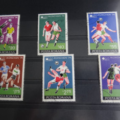 LP851-Campionatul Mondial de fotbal-Munchen-serie completa stampilata 1974