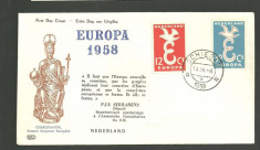 OLANDA 1958 - EUROPA CEPT, FDC (30) foto