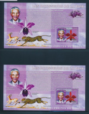 Personalitati Nelson Mandela -colite dantelata si nedantelata -Congo 2006 48 EUR foto