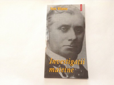 INVESTIGATII MATEIENE ION VIANU,RF8/4 foto
