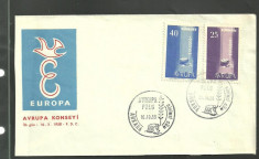 TURCIA 1958 - EUROPA CEPT, FDC (a) 31 foto