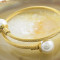 Bratara Placata Cu Aur 18k, tip arc, cu perla, cod 680
