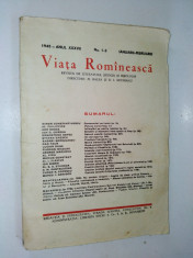 Revista de literatura, stiinta si ideologie Viata Romaneasca - Nr. 1-2 / 1945 foto