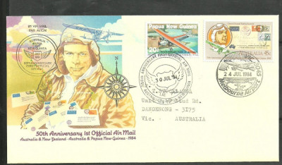 Australia 1984 - PIONIERI AVIATIE, CHARLES ULM, FDC (18) foto