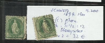 ELVETIA 1899 - 1900 - 69 D. 50 C foto