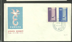 TURCIA 1958 - EUROPA CEPT, FDC (31) foto