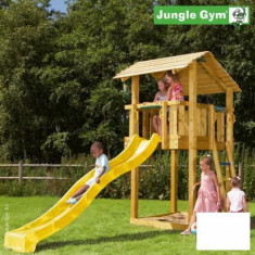 Loc de joaca pentru copii Jungle Gym Shelter - tobogan verde mar foto
