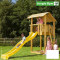 Loc de joaca pentru copii Jungle Gym Shelter - tobogan verde mar