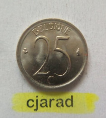 Moneda 25 Centimes - Belgia 1964 *cod 907 UNC foto