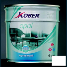 Vopsea mata alba Opal Kober - 0.75 L foto