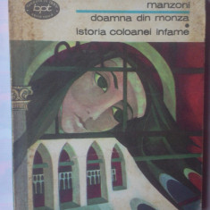 MANZONI - DOAMNA DIN MONZA / ISTORIA COLOANEI INFAME - BPT 909